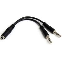 Startech 3.5mm 4 Position to 2x 3 Position 3.5mm Headset Splitter Adapter - F/M