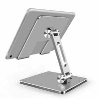 Tablet Stand for Desk iPad Stand Stable Tablet Holder Aluminum Angle Height Adjustable Easy Foldable iPad Holder for All Tablets iPads cellphone etc