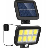 Solar Lights Outdoor Motion Sensor Lighting Garden LED Floodlight 160 Bright LED Adjustable Solar Panel 3 Lighting Modes for Yard Garden Garage light