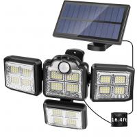 198 LED Solar Lights Outdoor Flood Lights Motion Sensor 3 Modes 6000K IP65 Waterproof Wall Light Solar Security Lights For Patio Garage Path Garden