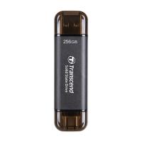 Transcend 256GB USB-C/A 10Gbps External SSD - Black